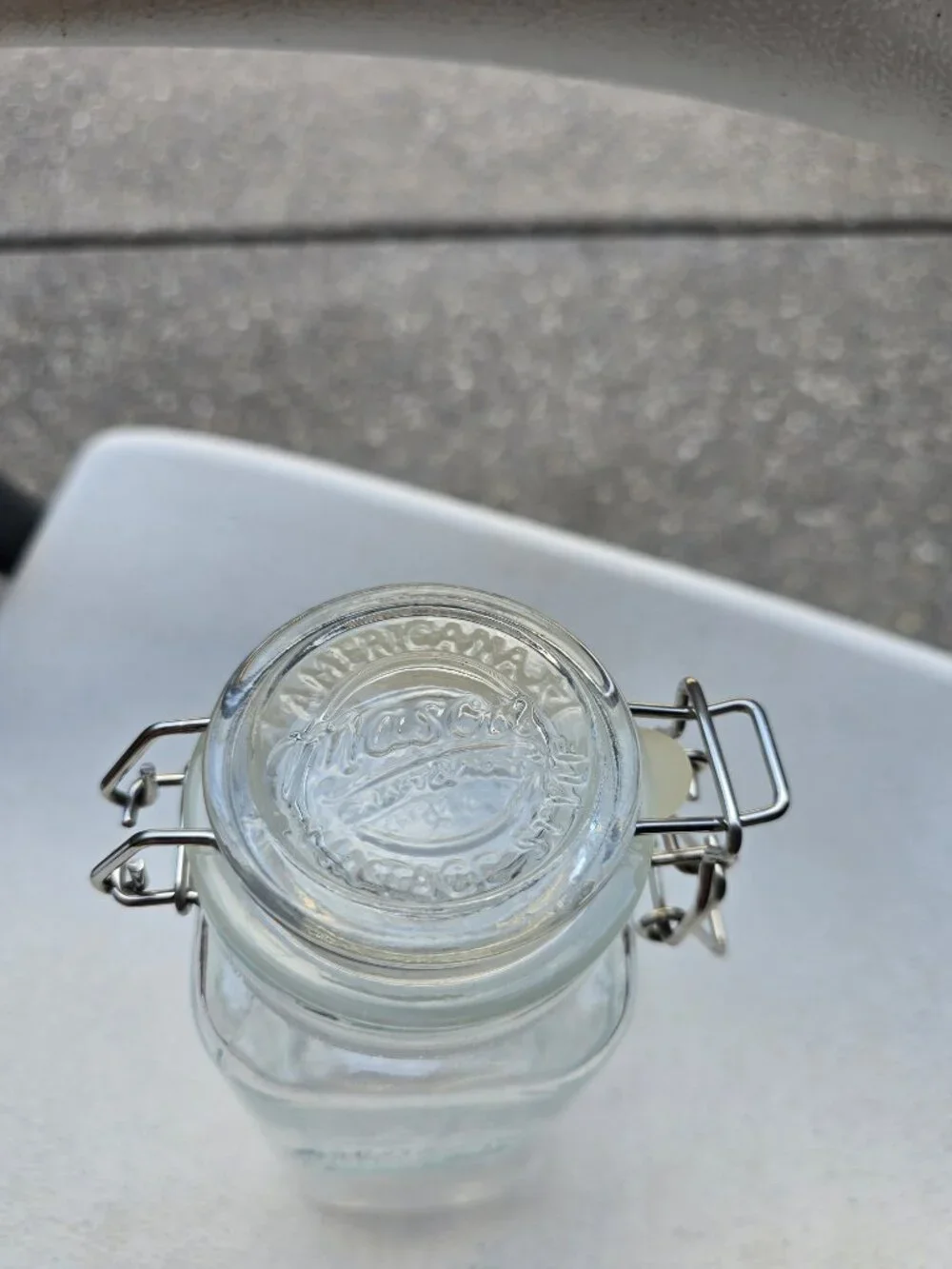 Mason Craft & More 22oz Glass Storage Jar - Round Top Square Base Canister